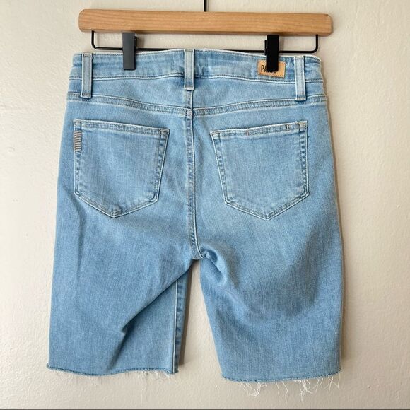 Paige Jax Cut Off Denim Jean Short - Martina Distressed 26 - Picture 5 of 8